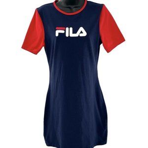 Fila Women's Blue Roslyn ColorblockT-Shirt Dress